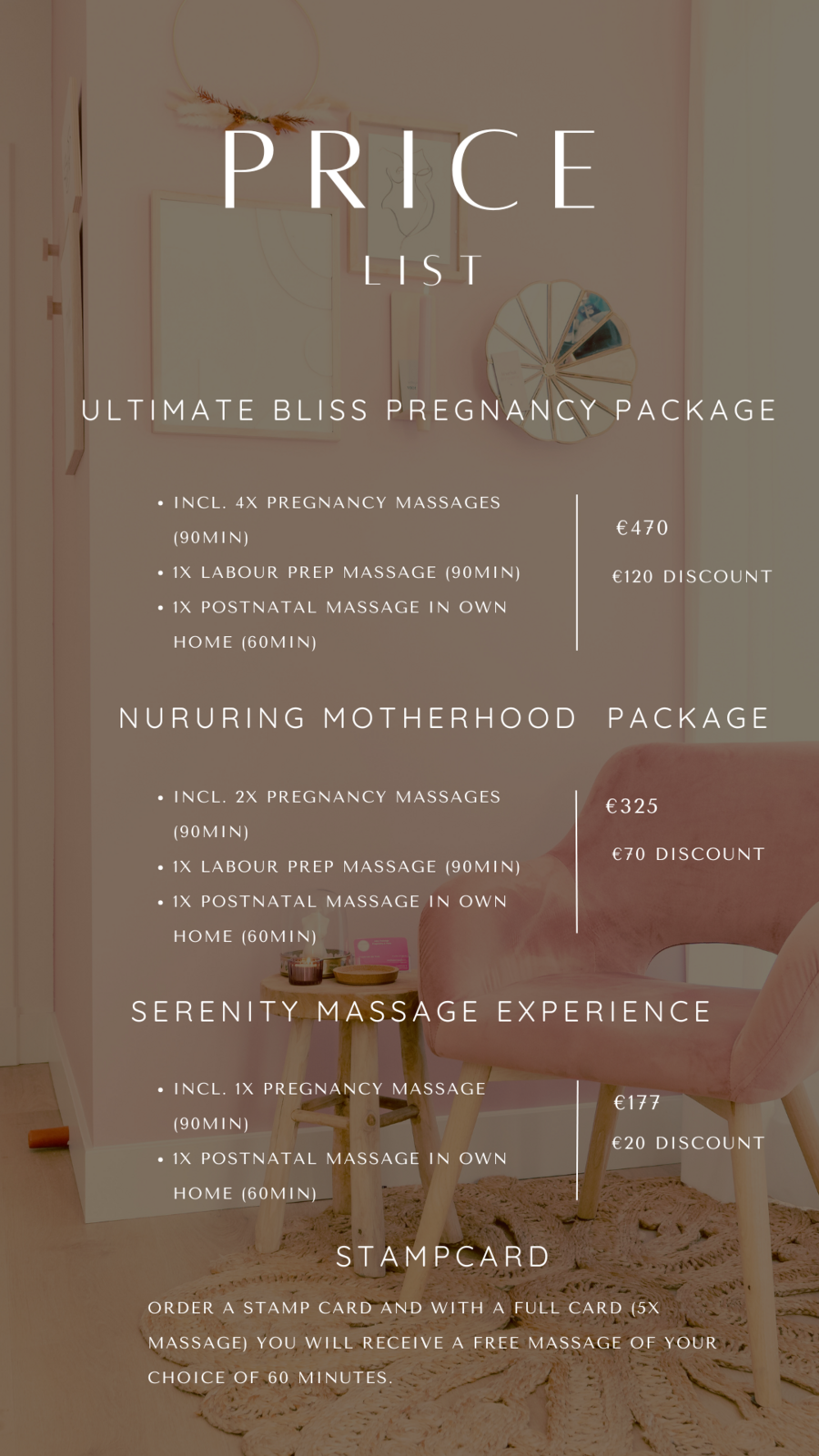 Package Price List