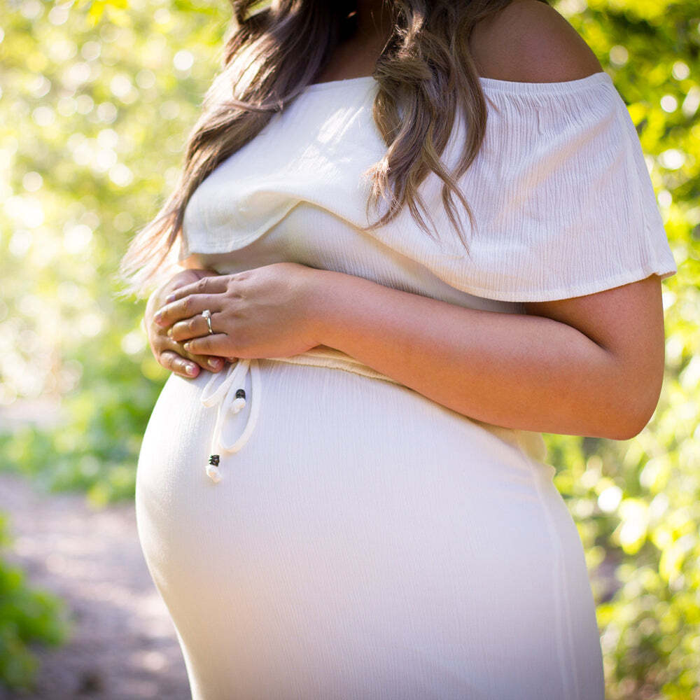 Pregnant women with belly